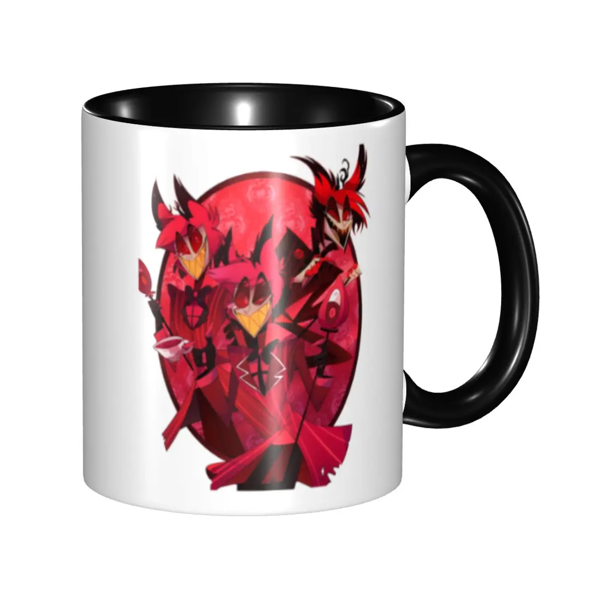 Hazbins TV Show Animation Hotel Coffee Mugs DIY Custom Ceramic Milk Tea Mug