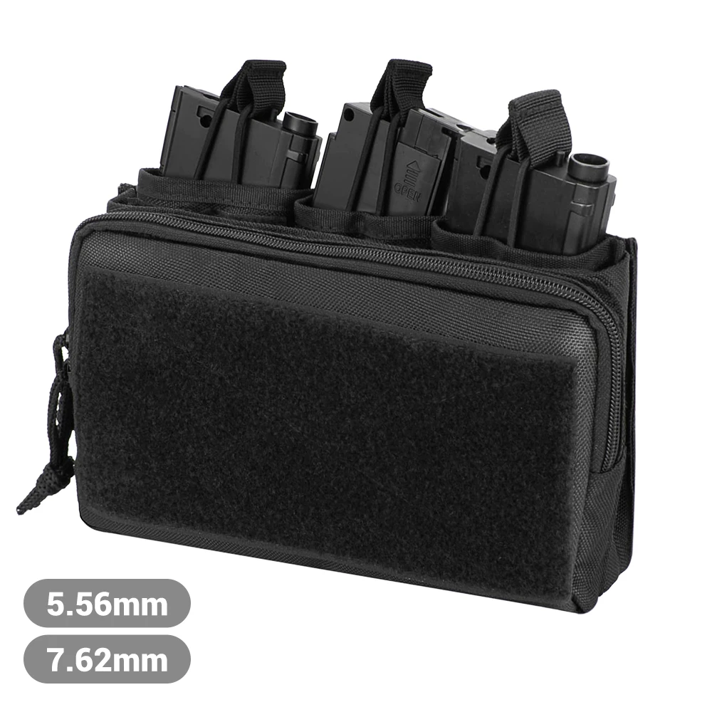 

Tactical Pouch Triple Magazine Pouch 5.56mm 7.62mm Mag Pouch Molle Pouches Cartridge Holder Triple Open Top Mag Pouch Airsoft