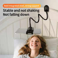 7-11 inch Tablet Bracket Bed Desk Gooseneck Tablet Stand Flexible Long Arm Clamp Phone Holder For iPhone Xiaomi Smartphone Phone