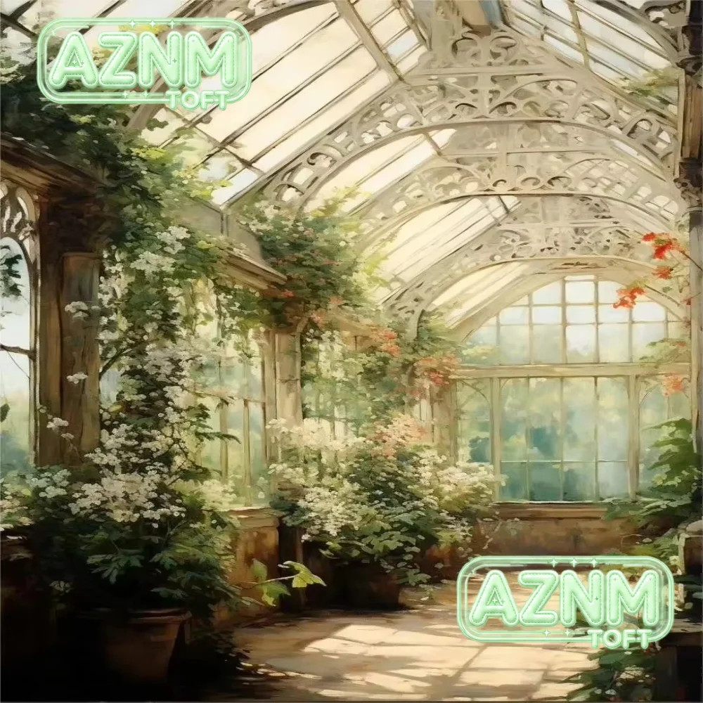 Renaissance Greenhouse Art Plant Garden Classic Retro Poster Prints Canvas Paintings Wall Art Pictures Room Home Decor Cuadro