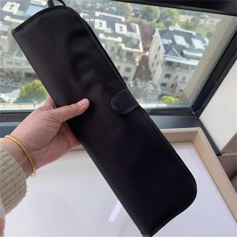 Hair Straightener Mat&Pouch Curling Iron Carrying Case Hair Curler Iron Pouch Heat Resistant Mat For Hair Styling Accessories