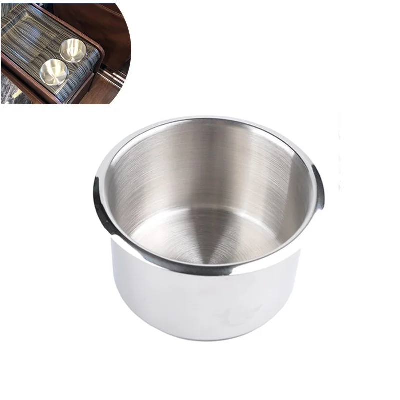 85MM Stainless Steel Cup Drink Holder Car Ashtray Cup for Marine Boat Rv Camper Table