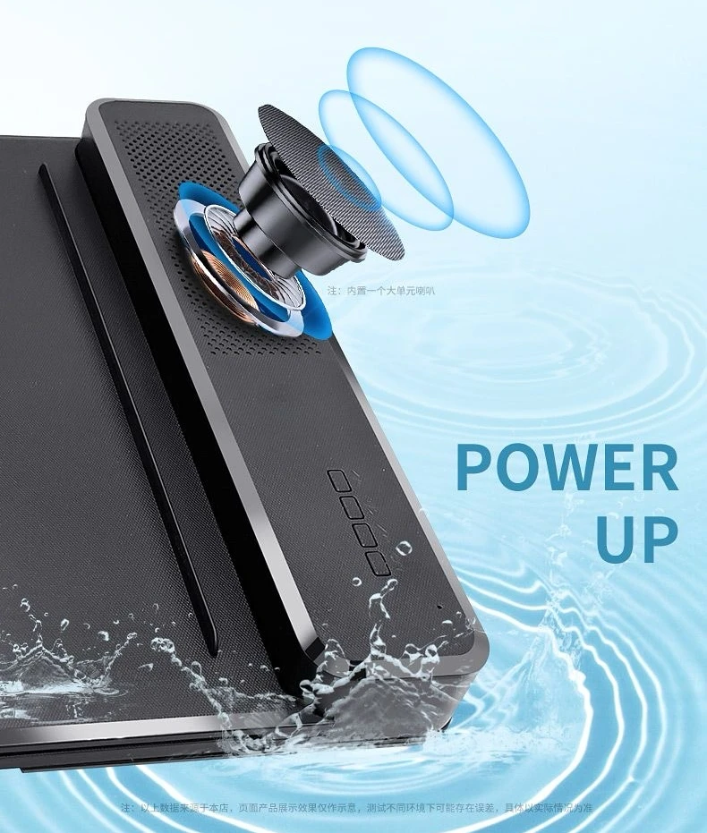 Dual purpose horizontal and vertical mobile amplifier with high-definition 32C full screen ultra clear eye protection projection