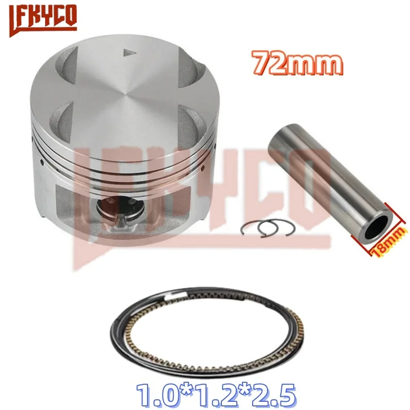 Motorcycle Engine Parts 72mm 249CC for SUZUKI GN250 1985-2001 DR250 GZ250 Marauder TU250 12111-38201 Piston Pin 18mm Gasket Kit