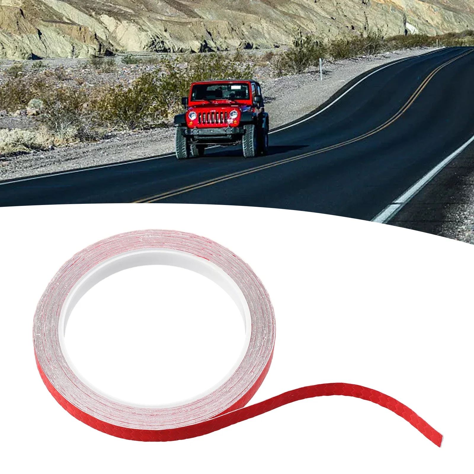 Quality New Practical Car Sticker Wheel Rim Accessories Eyebrow PVC Safety Wear-resistance Reflective Stickers