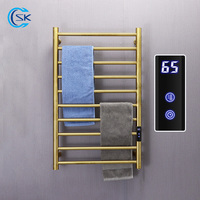 Bathroom Towel Warmer.304 Stainless Steel Electric Towel Rack.Hidden/Exposed Wires Heated Towel Rail.Smart Towel Dryer.110V/220V