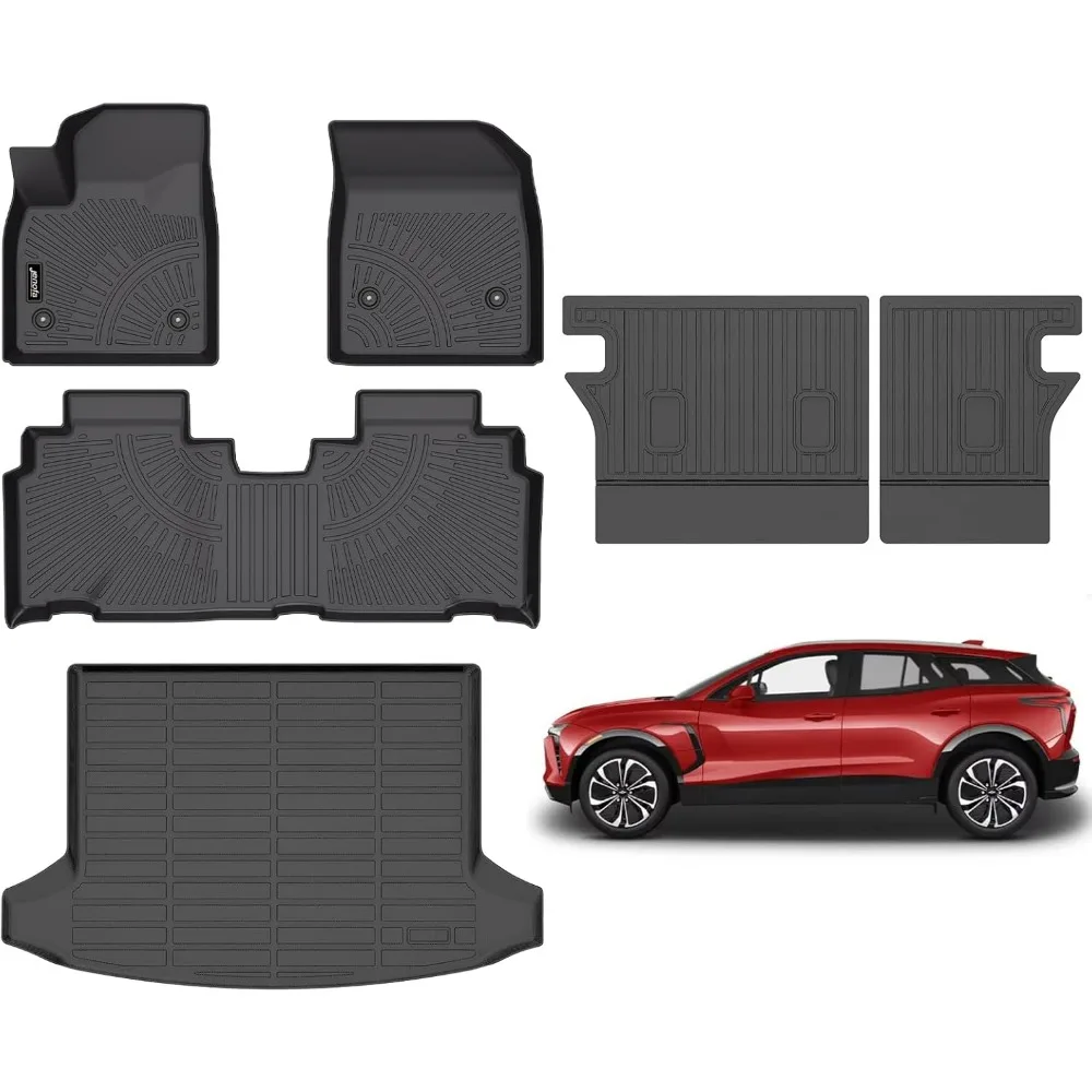 US Car Floor Mats for Chevy/Chevrolet Blazer EV 2024 All Weather Mats Custom Blazer EV Waterproof Durable Full Set