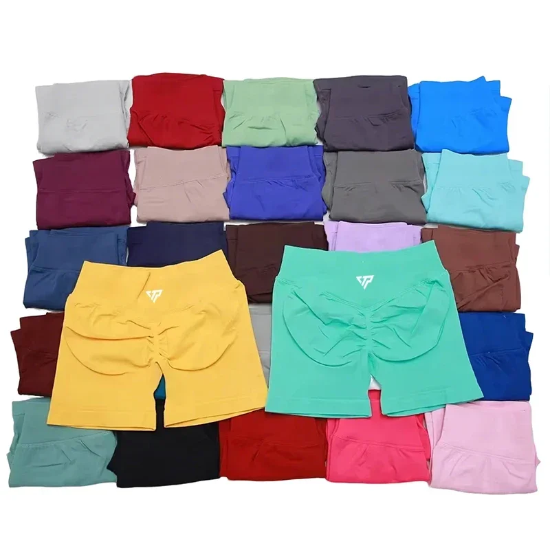 Keep That Pump Yoga Shorts Gym Shorts Recoil Scrunch Shorts Womem Seamless Silicone Printed High Quality Fitness Sport Shorts image 2