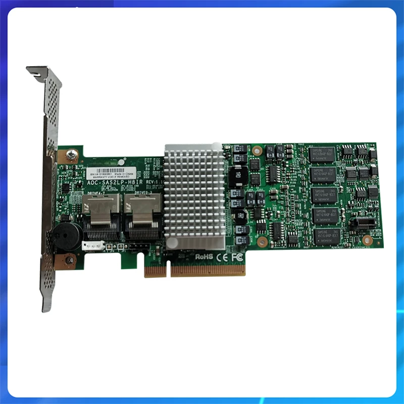 Original AOC-SAS2LP-H8IR LSI 2108 6Gb/s 9260-8I SAS RAID Array Card PCI-e X8 RAID Controller PCIe Card