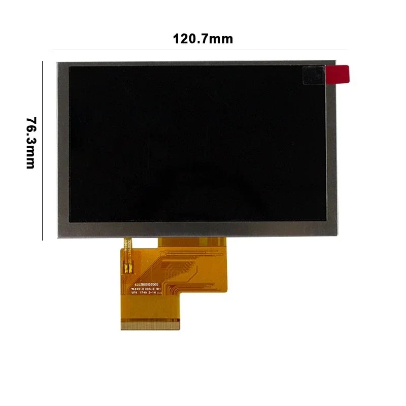 Original 5 Inch EJ050NA-01G TFT LCD Screen, 800*480 Resolution 50PIN EJ050NA01G Replacement Display for GPS Devices