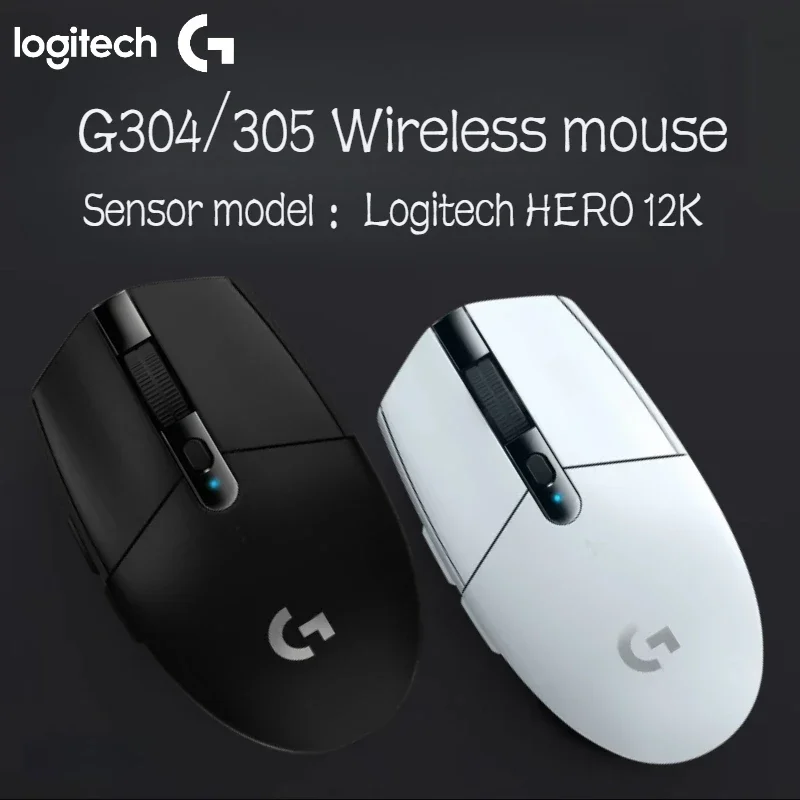 لوجيتك G304 لايت سبيد لاسلكي، ماوس ألعاب بمستشعر هيرو 12K، استجابة 1 مللي ثانية، بطارية 250 ساعة لألعاب eSports FPS على جهاز الكمبيوتر الشخصي