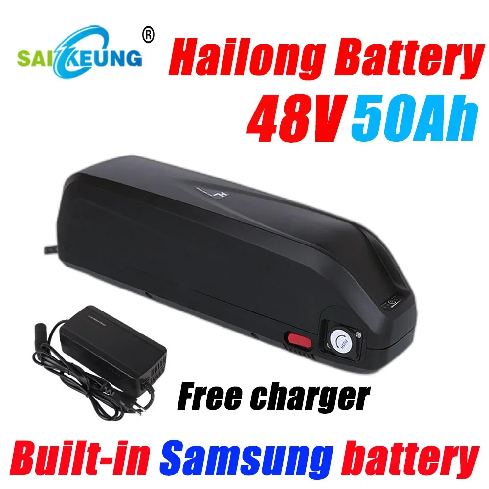 48v Bateria Para Bike Eletrica 500w 750w E Bike 30ah 40ah Hailong Akku Batterie 48v 20ah 50ah 2000W Lithium Battery 1500W Motor