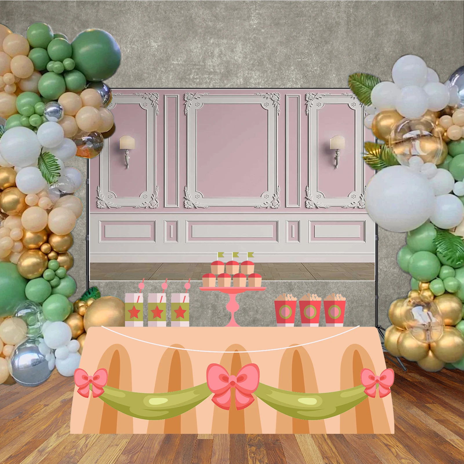 MOON.QG Nordic Style Wall Back Drop Living Room Frame Modern Backgrounds For Photographs Wedding Poster Photocall Photobooth