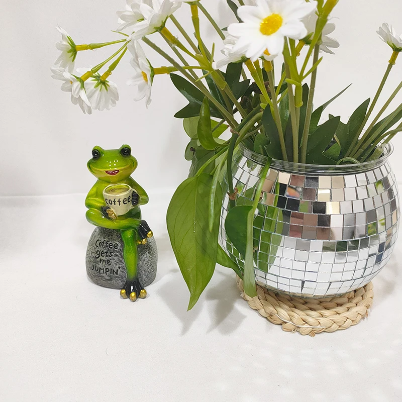 Disco Ball Plant Pot Garden Decoration Outdoor Planters For Indoor Plants Bonsai Pot Bohemian Style Self-Absorbent Flower Pot