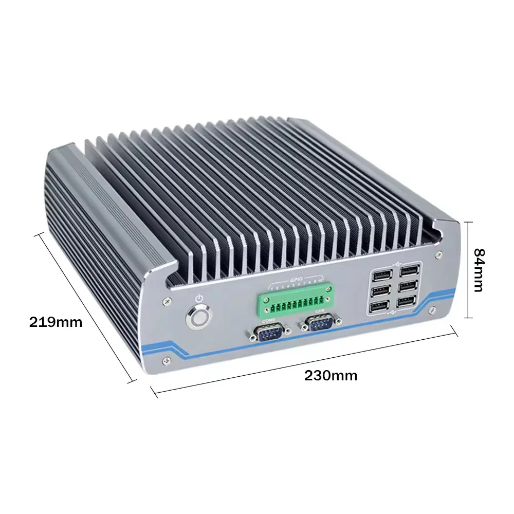 Partitore Robusto PC industriale i3-6100T/i5-6500T/i7-6700T Dual LAN 6COM CAN Bus per uso medico/automatico