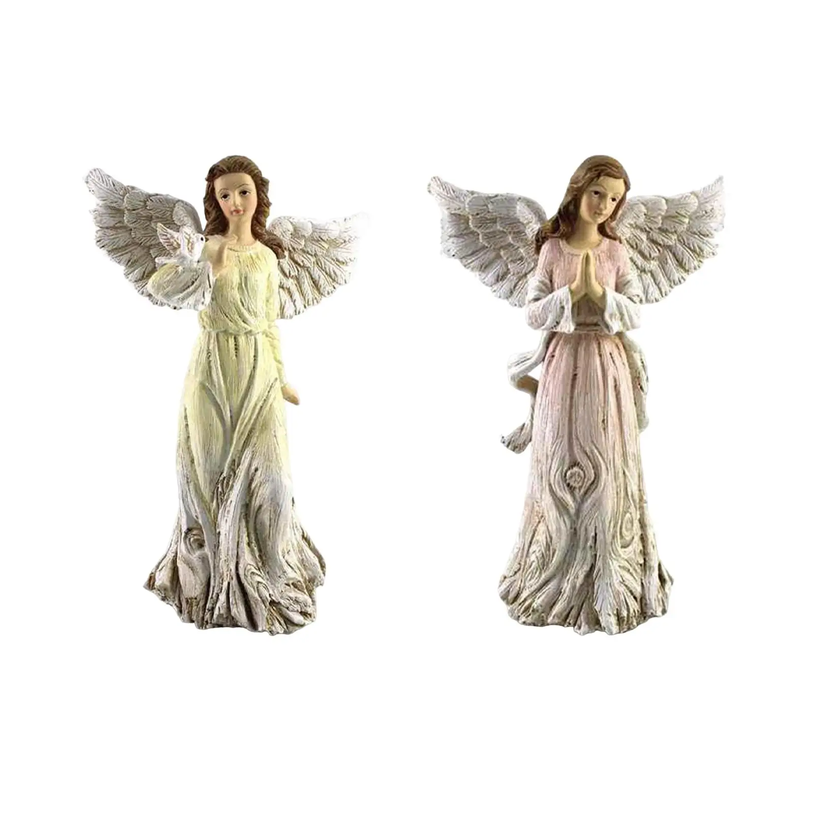 

Angel Sculpture Resin Desk Ornaments Christian Home Decor Hand Carved Art Crafts Religious Ornaments for Home Decor Collection