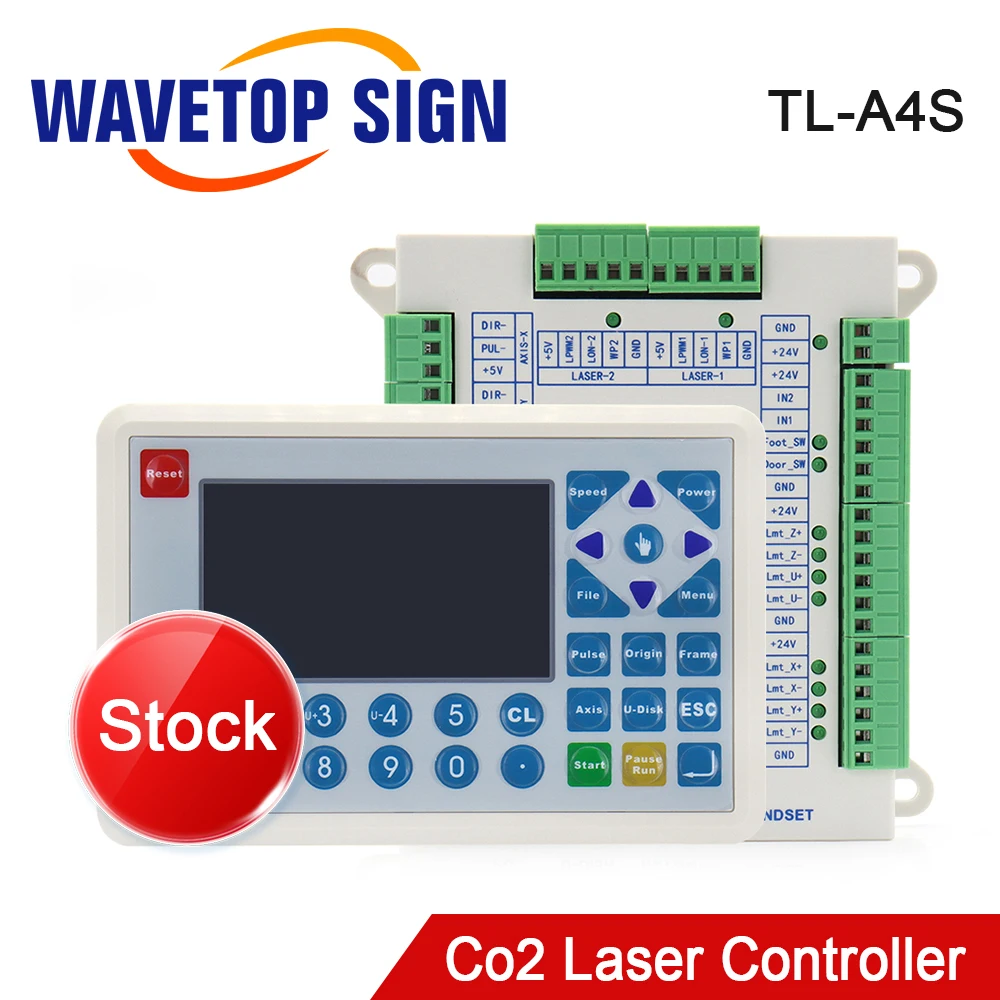 WaveTopSign Stock TL-A4S Co2 Laser Controller for Co2 Laser Engraving Cutting Machine