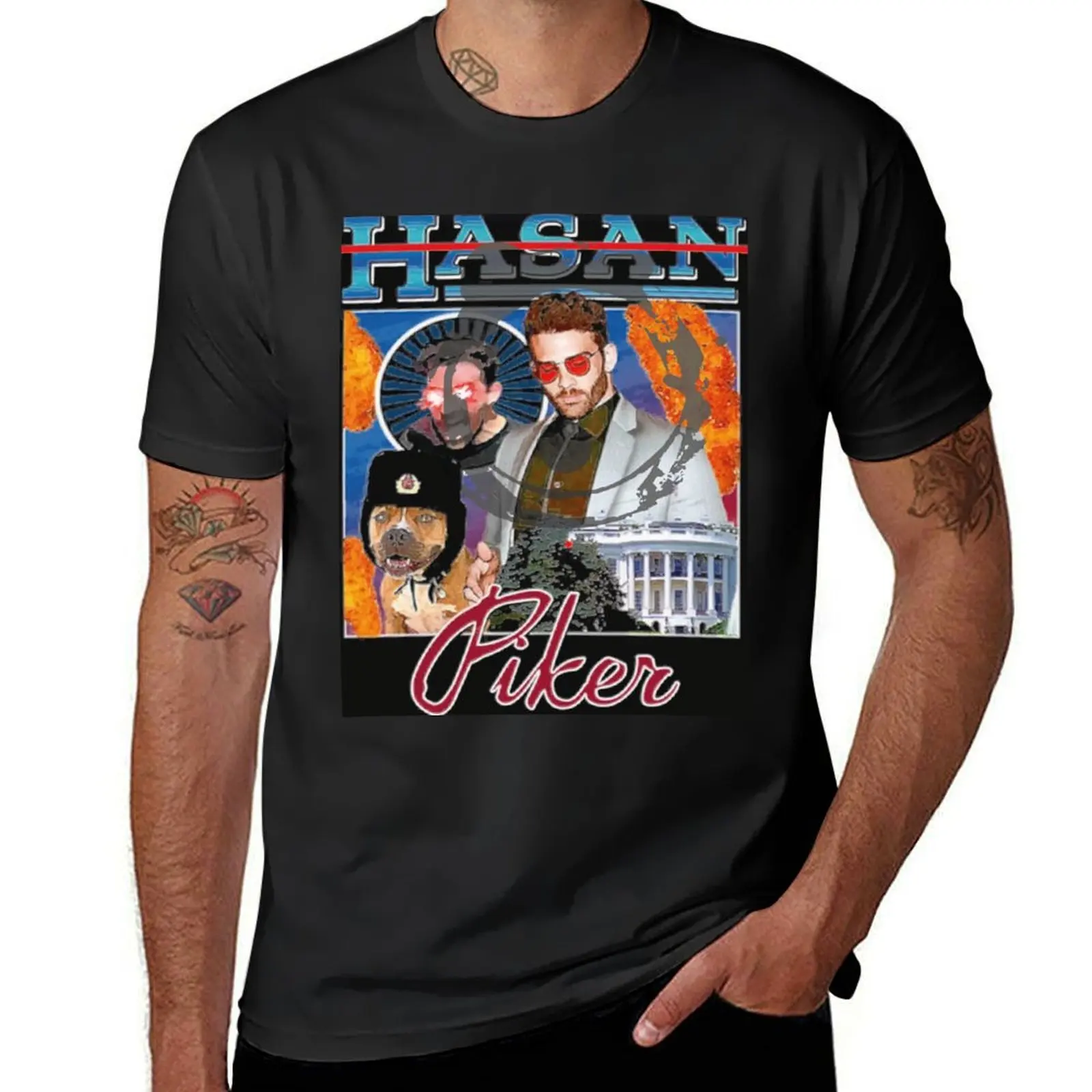 

Hasan Piker T-Shirt cute clothes plus sizes mens graphic t-shirts