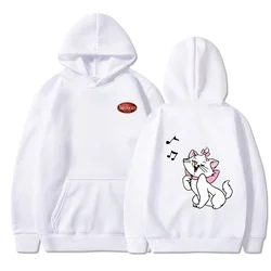 The Aristocats Marie Cat Thin Hoodie Sweatshirts Men Women Autumn Casual Pullover Boys Girls Harajuku Streetwear Hoodies