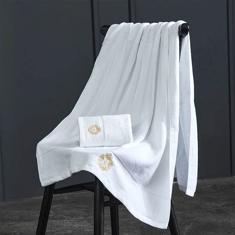 

S Sign Pure Cotton Towel Hotel Style Bath Towel Set All Cotton Skin Hair Friendly Bath Towel
