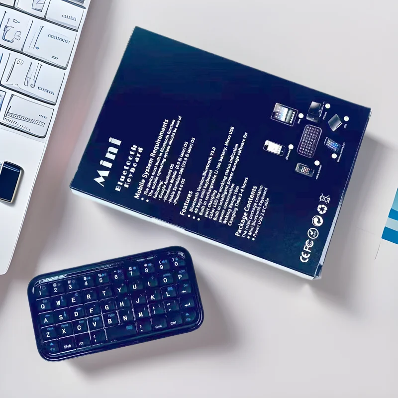 

New product: versatile, wireless, Bluetooth-enabled, compact, portable mini keyboard for multiple systems.