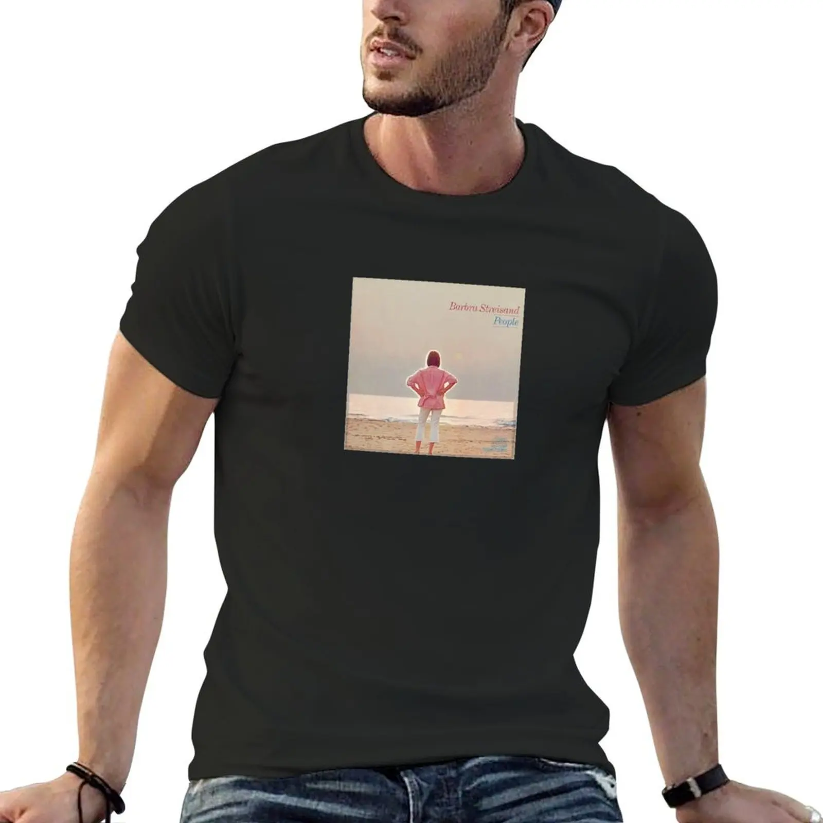 PEOPLE BARBRA STREISAND T-Shirt cheap stuff customs clothing for men