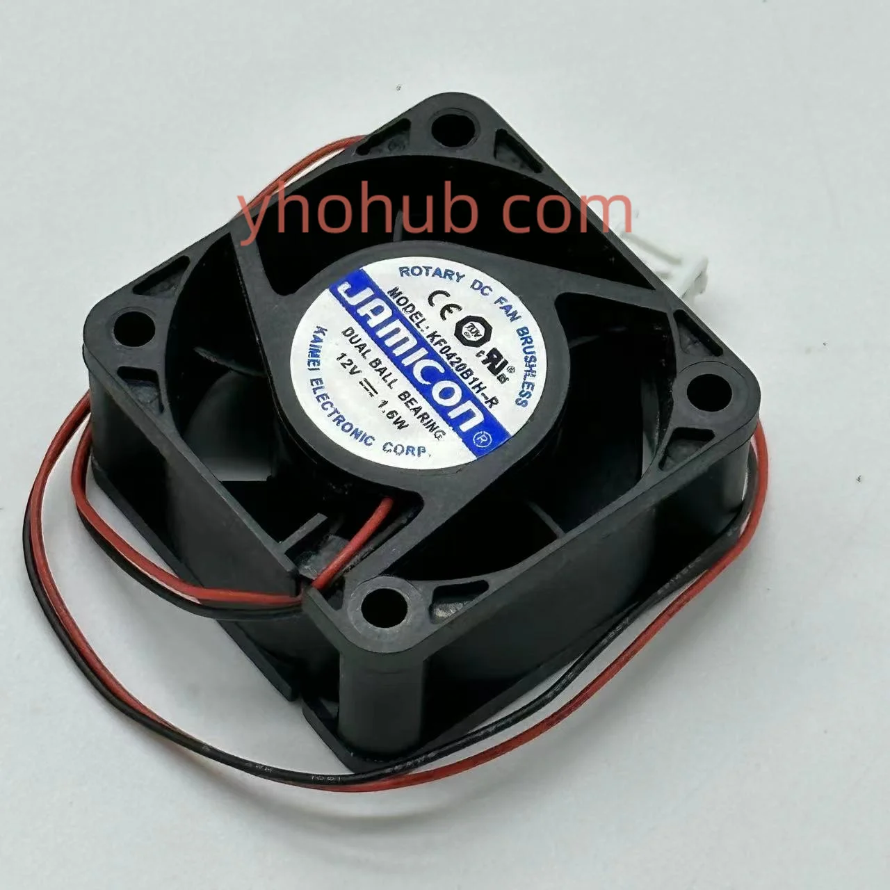 

Jamicon KF0420B1H-R Server Cooling Fan DC 12V 1.6W 40x40x20mm 2-Wire