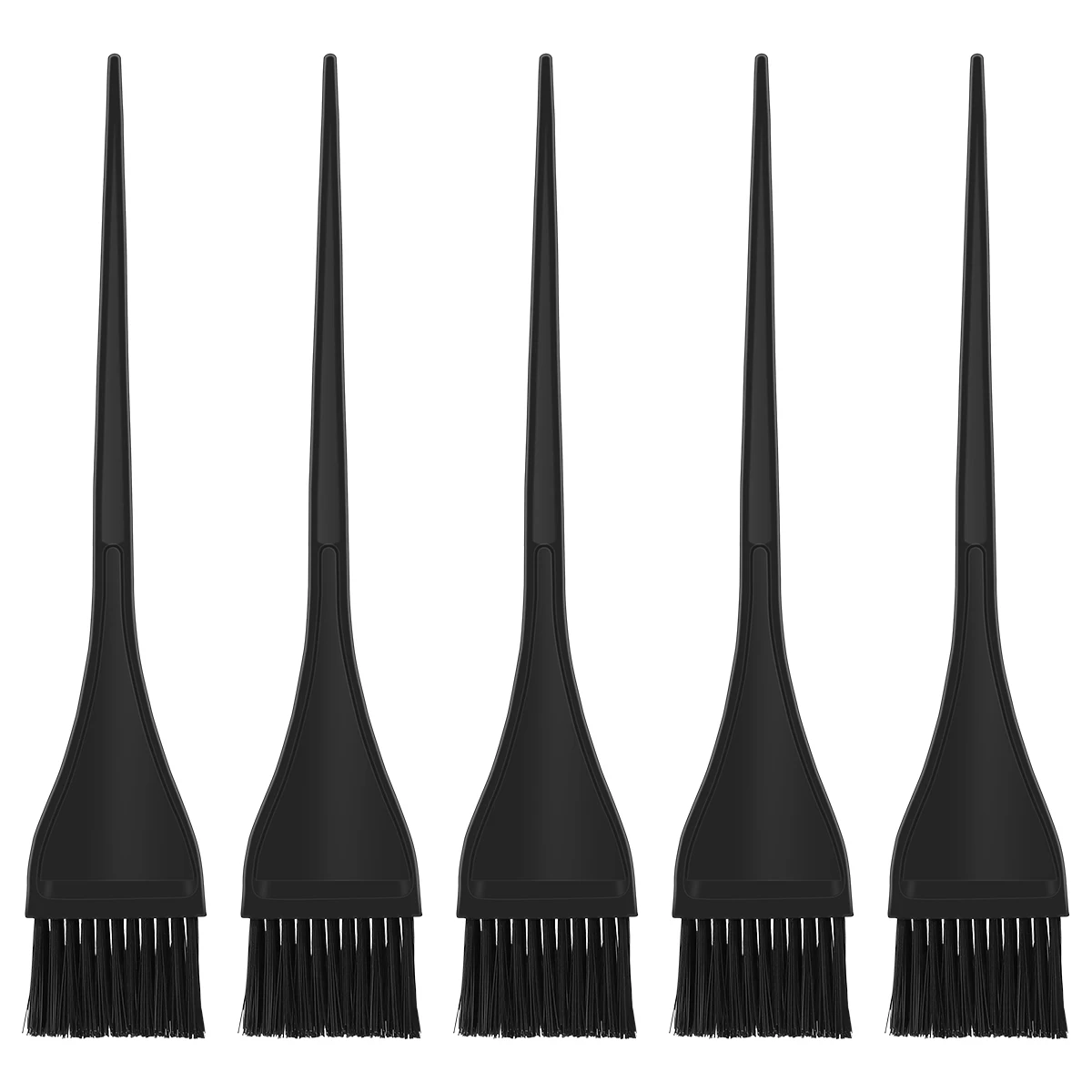 

5pcs Brush Professional Non-Toxic Durable Hair Coloring Applicator Salon Home Use Hair Dye Brush Diy Styling Black