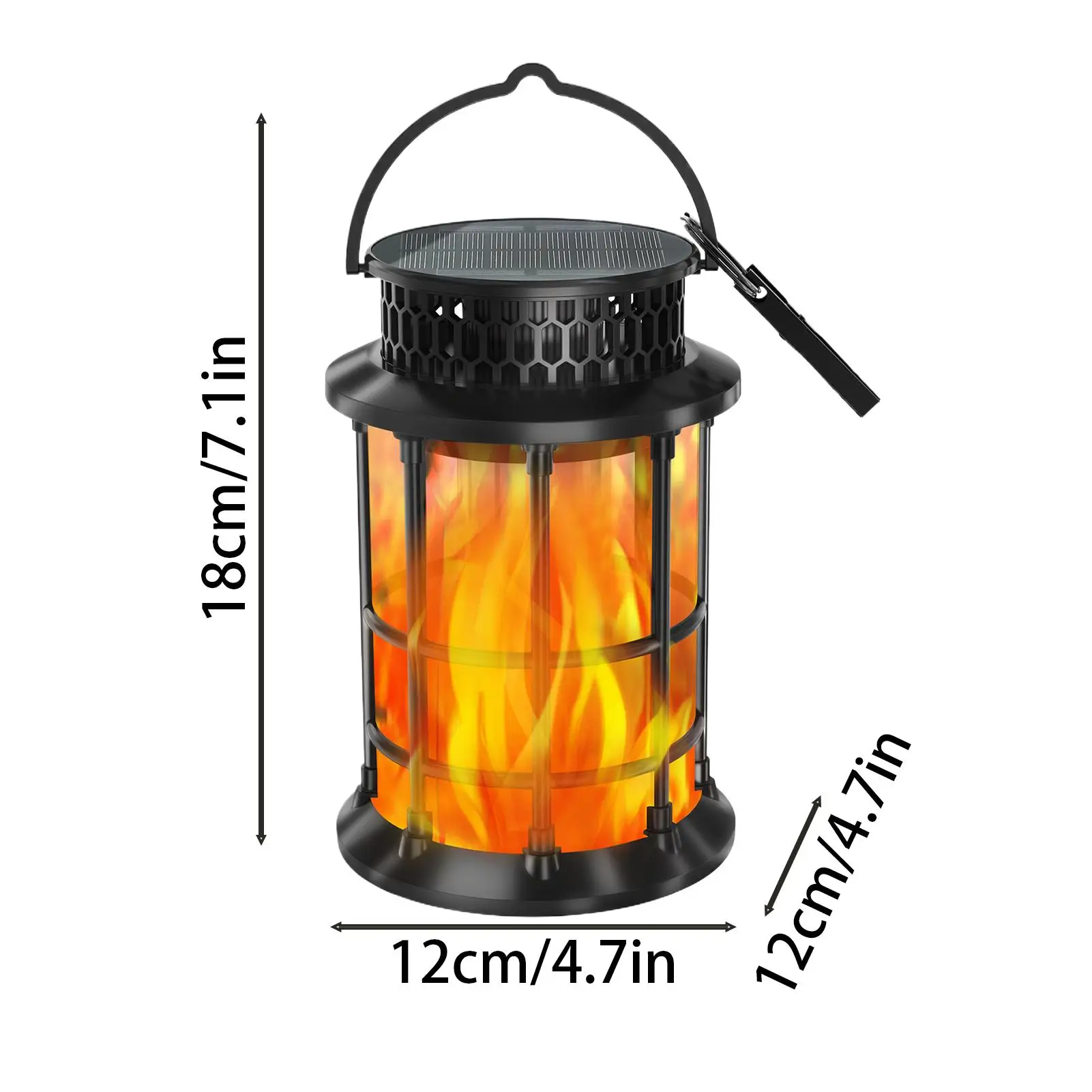 Solar Flame Lights Outdoor Solar Light Waterproof Energy-Efficient Lamp For Garden Porch Pathway Backyard Tree Patio Outdoor