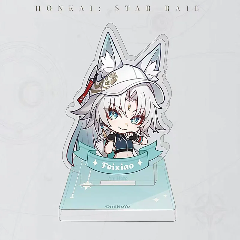 Honkai Star Rail Wanderer's Medal Series Feixiao Acrylic Stamp Standee Halloween Discount Desktop Display Ornament
