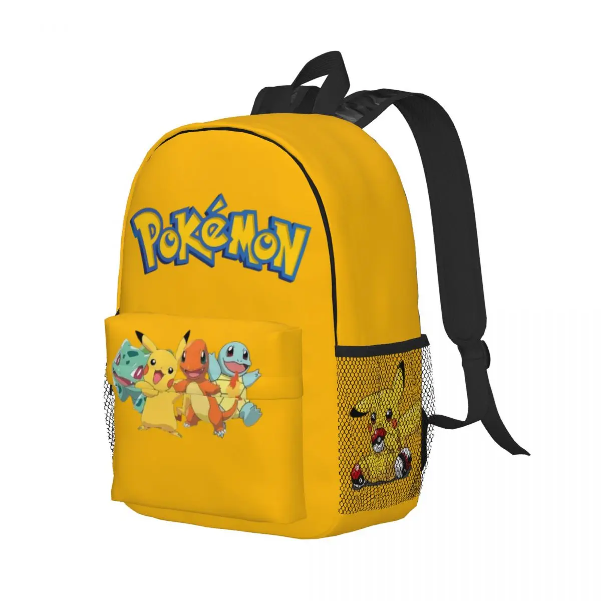 Pokemon New Fashion High Capacity Waterproof College Backpack Trendy Laptop Travel Book Bag 15inch