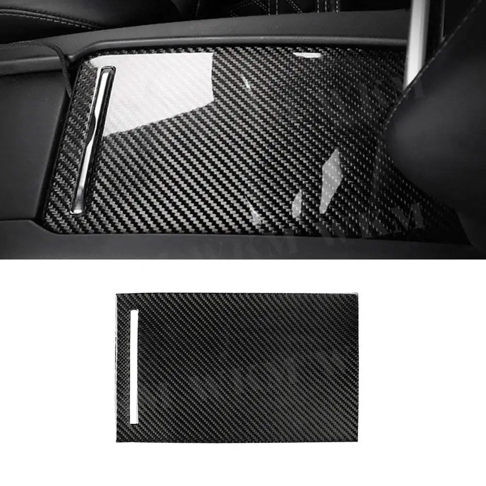 

Carbon Fiber Interior Trim Console Armrest Box Moulding Decal Cover Sticker For Tesla Model S X 2014-2019 Auto Car Styling