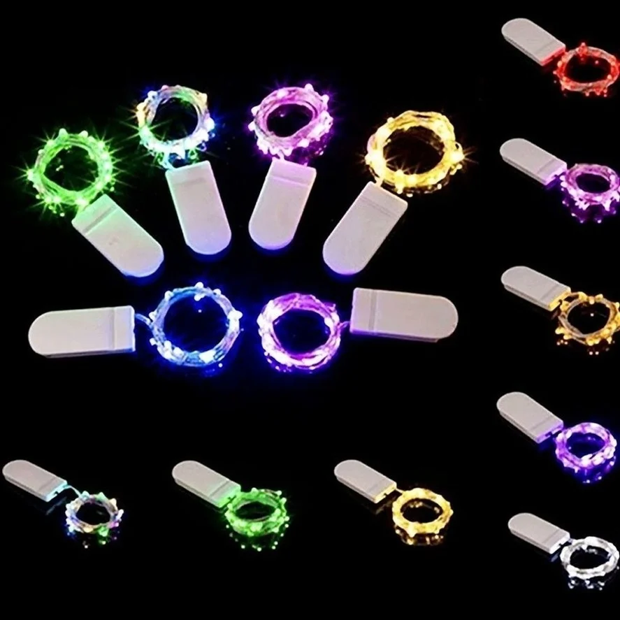 LED Fio De Cobre Fada Luzes Alimentado Por Bateria LED String Luzes Festa Casamento Interior Decoração De Natal Garland Night Lights