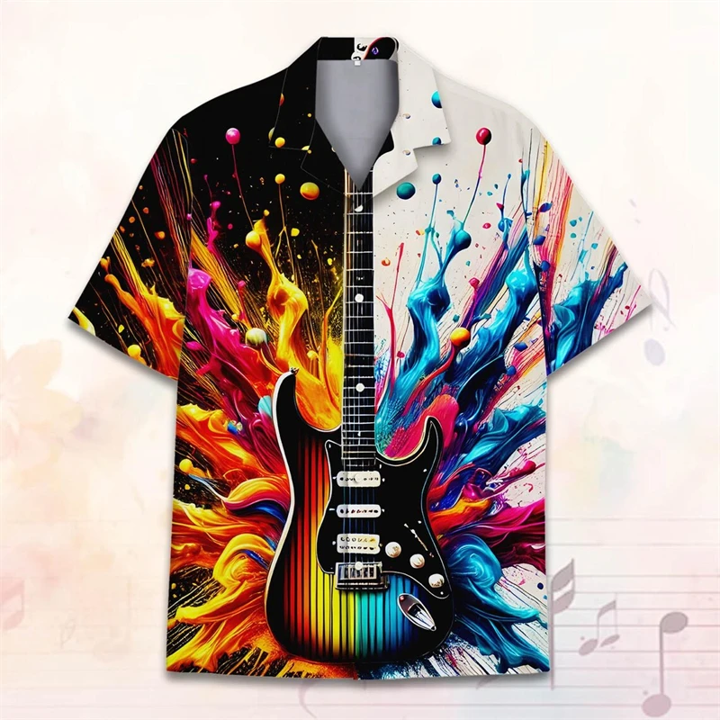 Camisas con estampado de setas para fiesta en la playa, camisa hawaiana con estampado 3d, blusa de gran tamaño de manga corta Unisex, camisas con solapa, 2024