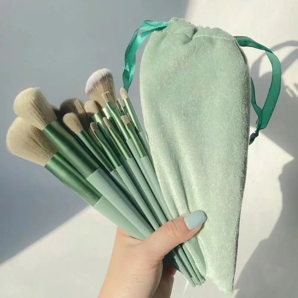 13Pcs Soft Hair Makeup Brushes Set with Storage Bag Eyeshadow Foundation Blush Powder Blending Make Up Beauty Tools 5 Colors