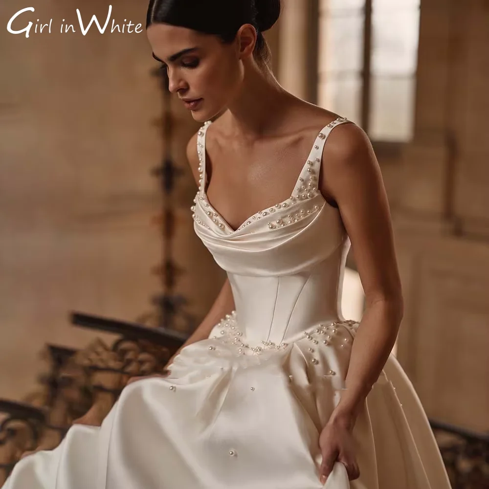 Perle A-line Abiti da sposa Senza spalline Abito da sposa Sweetheart Abiti da sposa Abito da sposa Abiti da sposa Personalizzato