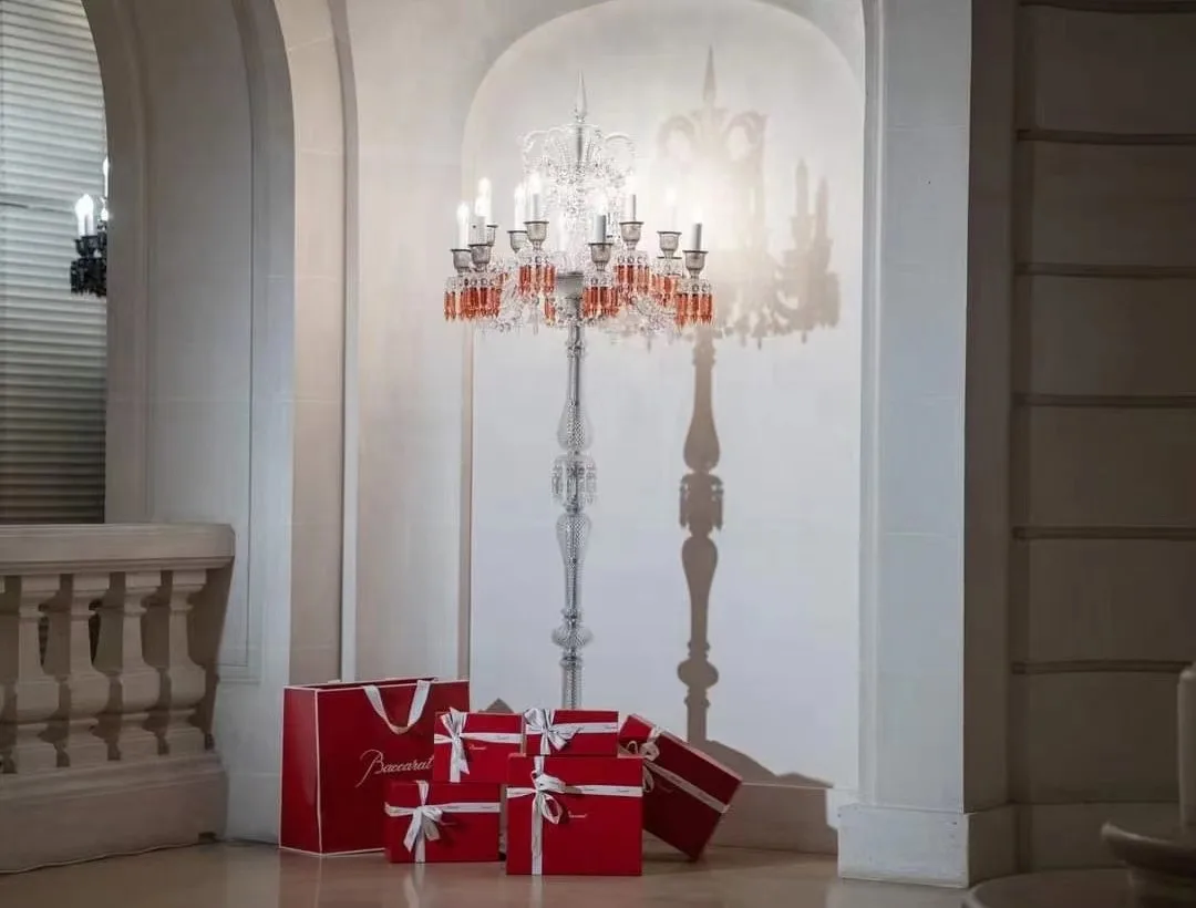 مصباح كريستال أوروبي مصباح أرضي لغرفة النوم مصباح ديكور لغرفة المعيشة الأمريكية #5