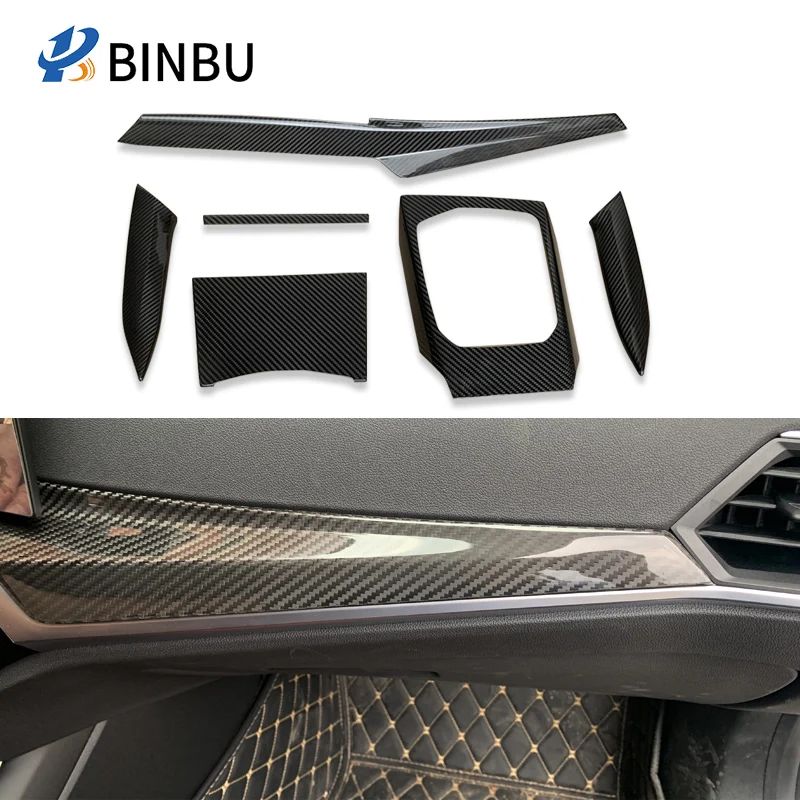 FOR BMW 3 Series LCI G20 4 Series G22 G23 G26 i4 dry Carbon Fiber Interior Modification kit Automotive decorative parts