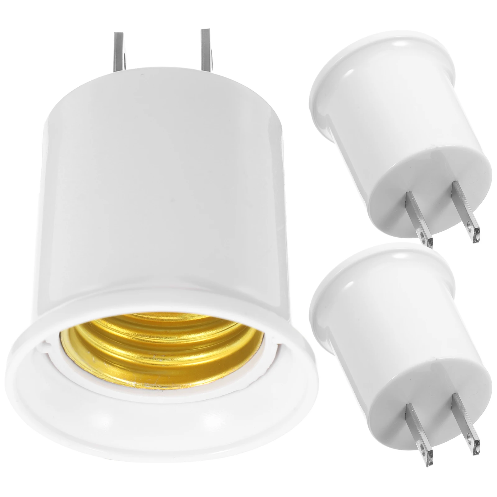 

3pcs E27 Lamp Holder Converter AC Plug to Socket Adapter for Outlet Light Bulb Socket E26 E27 Screwin Copper Base LED Solution
