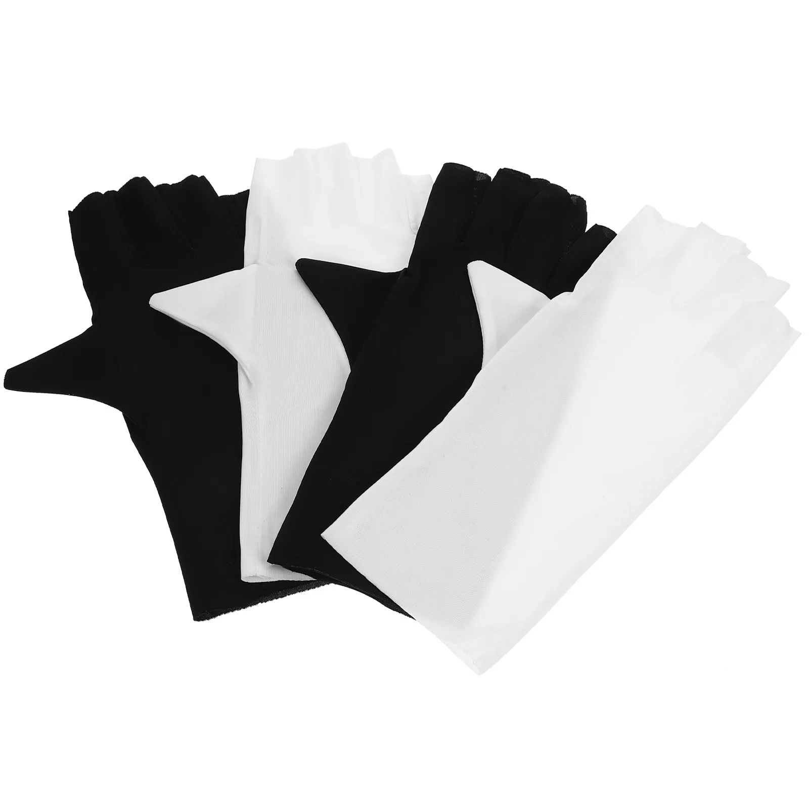 

2 пары солнцезащитных перчаток, устойчивых к УФ-излучению, для маникюра и нейл-арта, защитные перчатки без пальцев для салонов, спа и использования на открытом воздухе