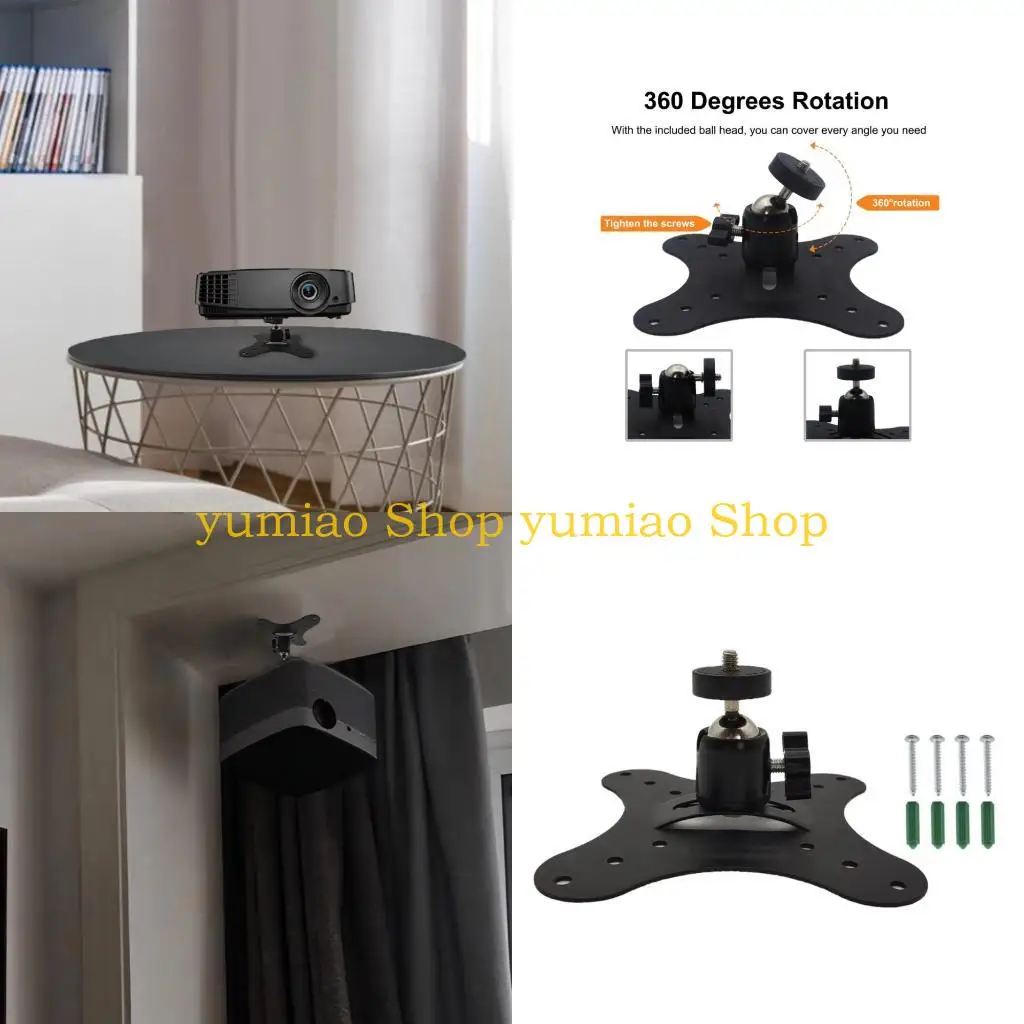 

587B Adjustable Projectors Wall Mount Single Hole Bracket Cable Management System Build