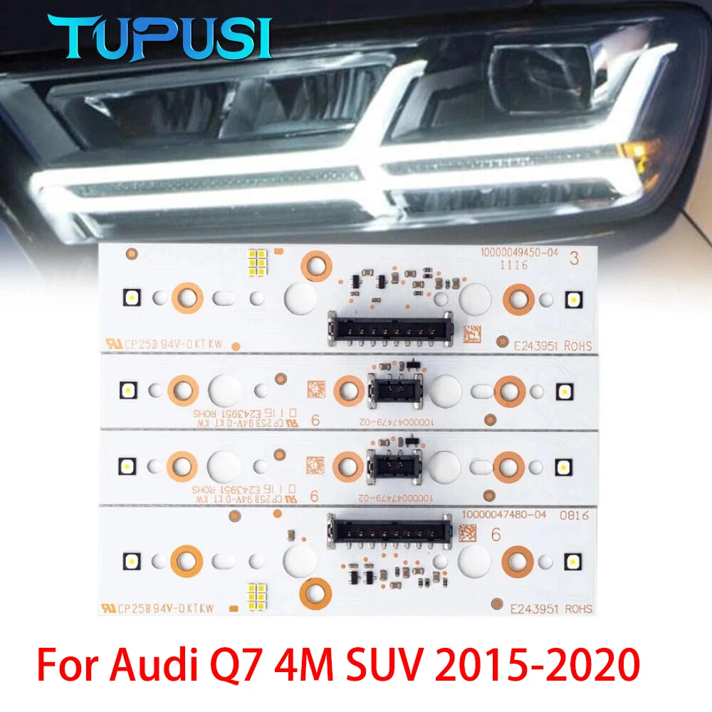 

4X LED boards For Audi Q7 2017 2018 2019 LED Headight DRL turn signal L&R