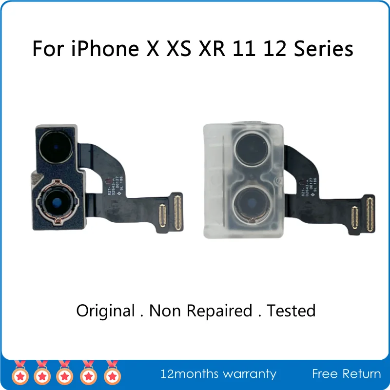 Tested Original Disassembled Back Rear Camera For iPhone X XR XS 11 12 13 Pro Max Replacement Non Repaired