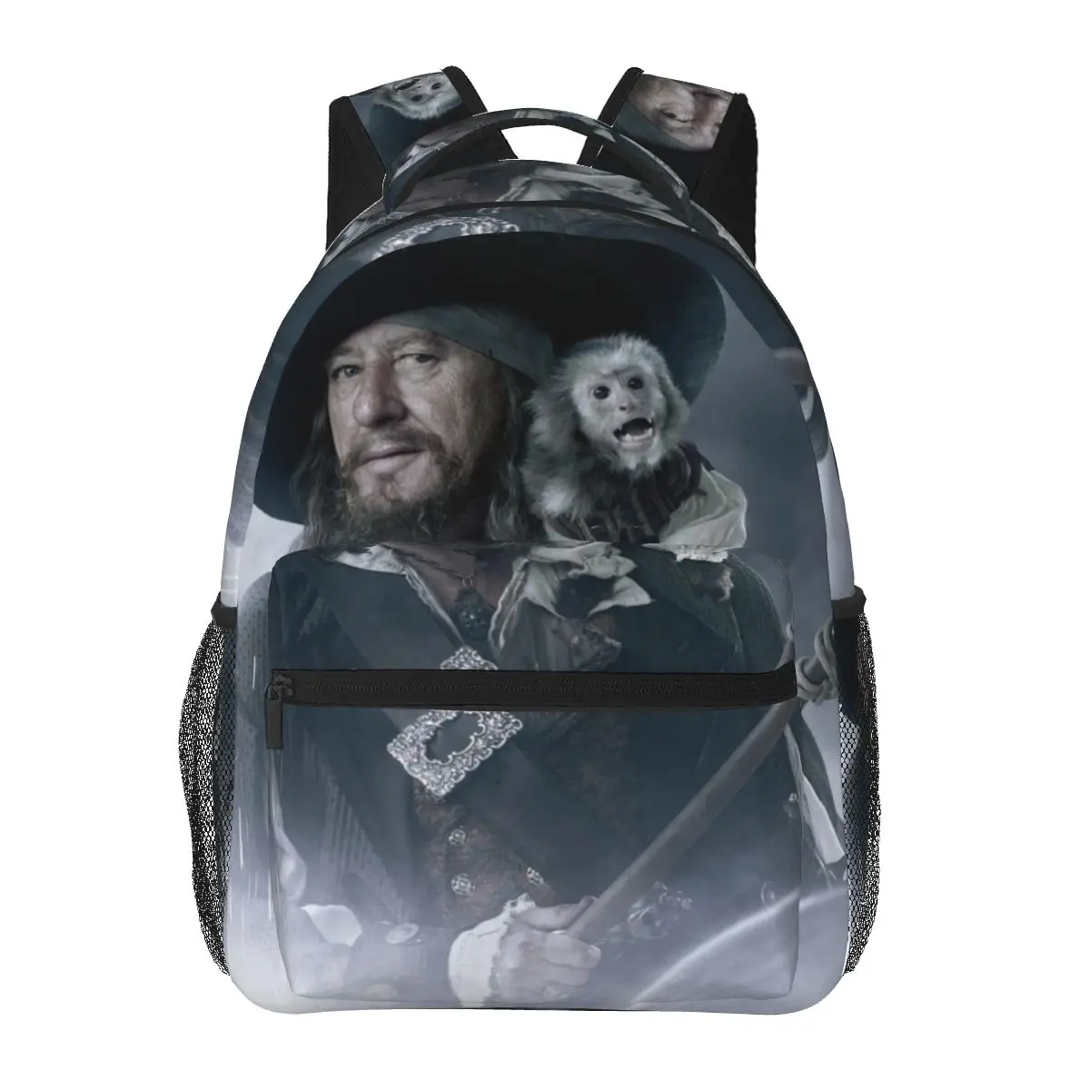 

Hector Barbossa Pirates Of The Caribbean Backpacks Boys Girls Bookbag Students School Bags Cartoon Travel Rucksack Shoulder Bag