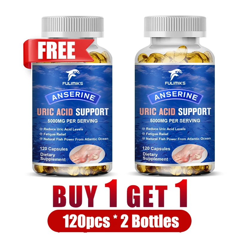 

Uric Acid Cleansing Capsules, Support Healthy Uric Acid Levels, Kidney Detox & Joint Comfort, for Men and Women