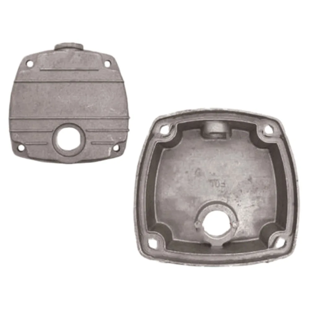 1pc Air Compressor Cylinder Head Silent Oil-free Air Compressor Air Pump Parts Grey Cylinder Head Replacement Parts