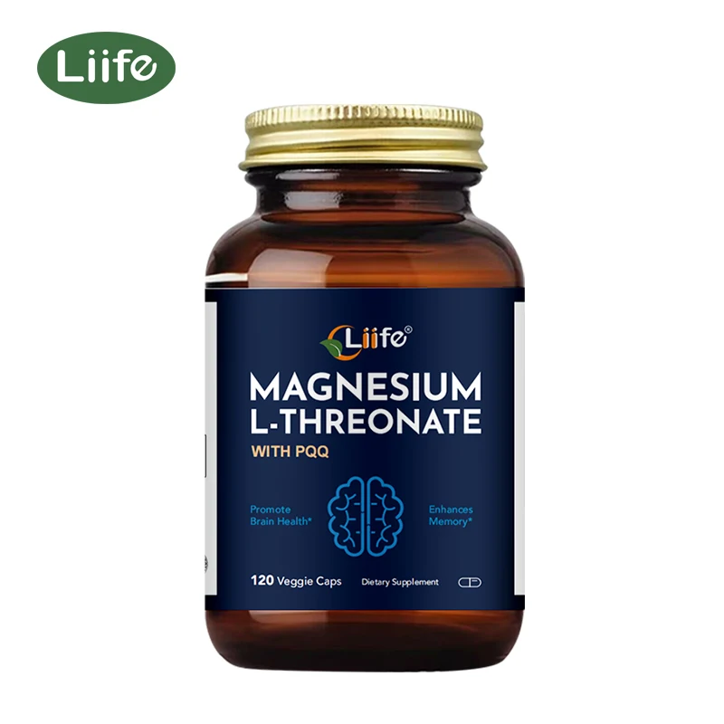 Liife Magnesium L-threonate: 1000mg Cognitive Boost, 120 Caps for Brain Health and Memory