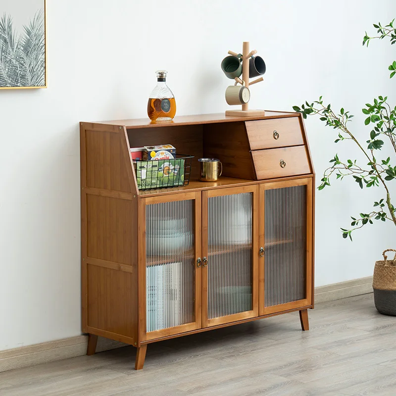 

Nordic sideboard cabinet, bowl cabinet, minimalist household kitchen stiving room wall facing tea cabinet, tea a