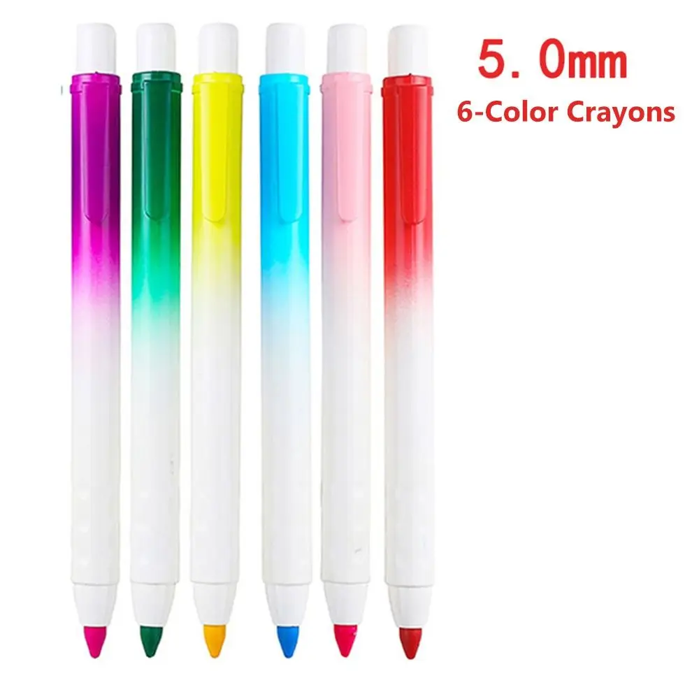 Replaceable Refills Mechanical Crayon Press Using Smooth Writing Painting Doodle Pen Multicolor Crayon Art Painting Supplies