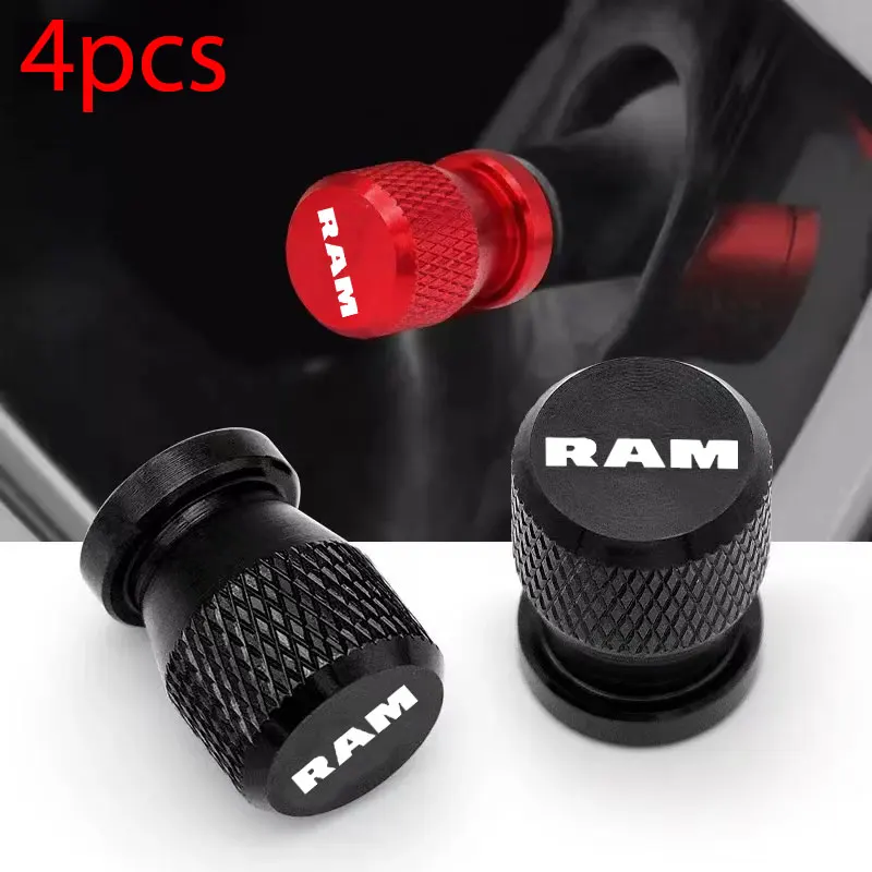 Para dodge ram 1500 2500 3500 acessórios estilo do carro tampas da válvula do pneu da roda do carro tampas da haste do pneu airdust à prova dwaterproof água